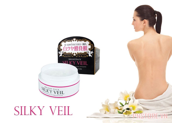 KEM TRẮNG DA TOÀN THÂN SILKY VEIL 100GR CHÍNH HÃNG (NHẬT BẢN)