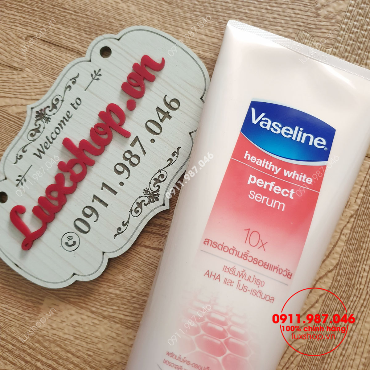 Dưỡng thể Vaseline Healthy White Perfect Serum 10X chính hãng (Thái Lan)