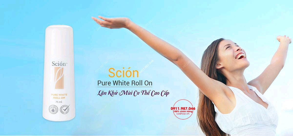 Lăn khử mùi Scion Nuskin Pure White Roll On 75ml chính hãng Mỹ
