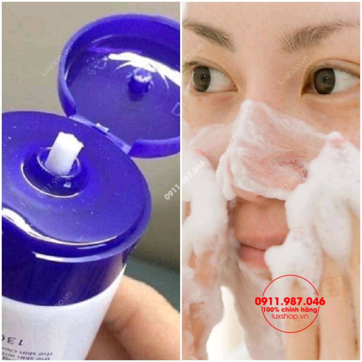Sữa rửa mặt Hatomugi Cleansing & Facial Washing 130g chính hãng (Nhật)