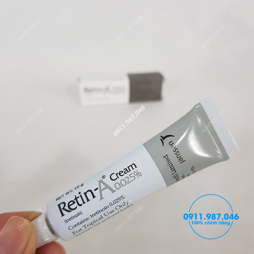 Thuốc Retin-A Cream 0.025% Tretinoin chuyên điều trị mụn bọc mụn ẩn chính hãng (Thái Lan)