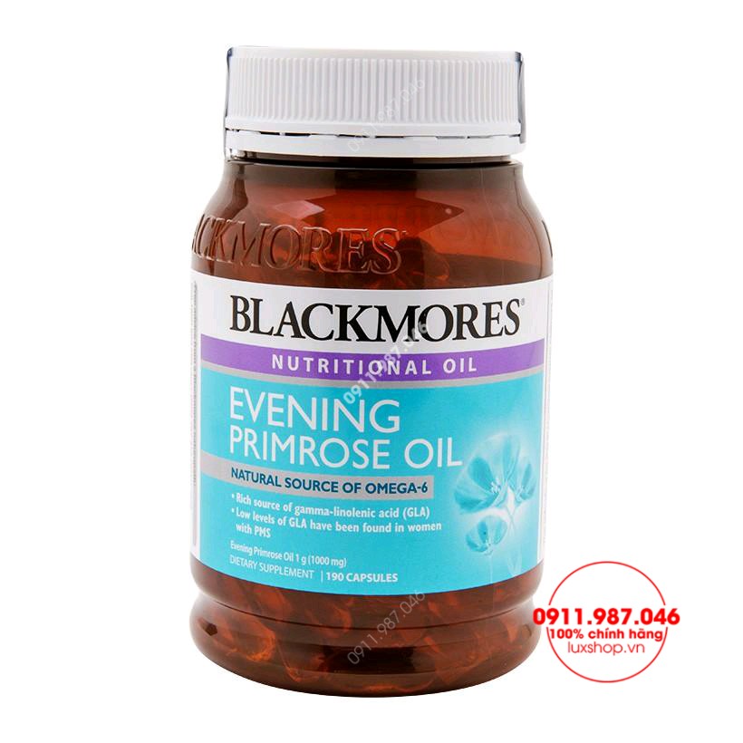 Viên uống Blackmores Evening Primrose Oil 190 viên đẹp da điều hòa nội tiết tố nữ chính hãng (Úc)