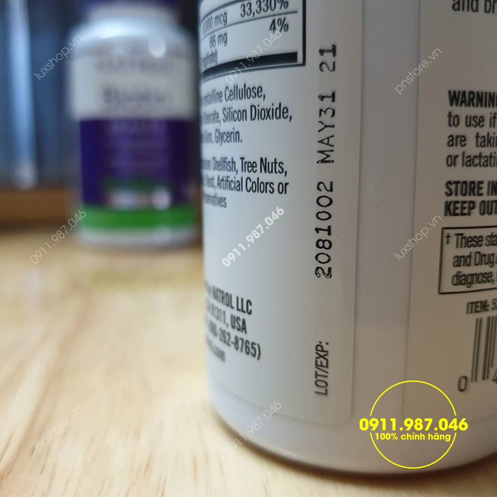 Viên uống Natrol Biotin 10.000mcg 100 viên chính hãng (Mỹ)