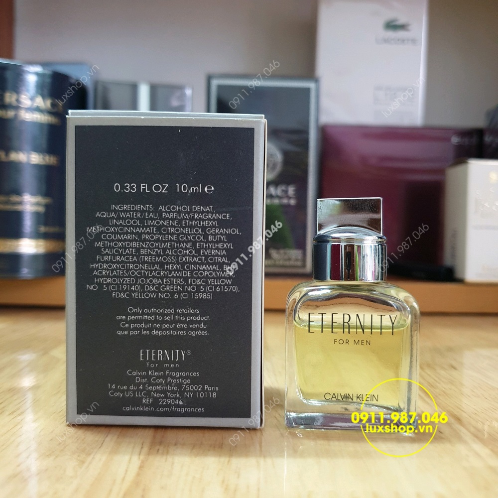 Nước hoa nam CK Calvin Klein Eternity edt 10ml chính hãng (Mỹ)