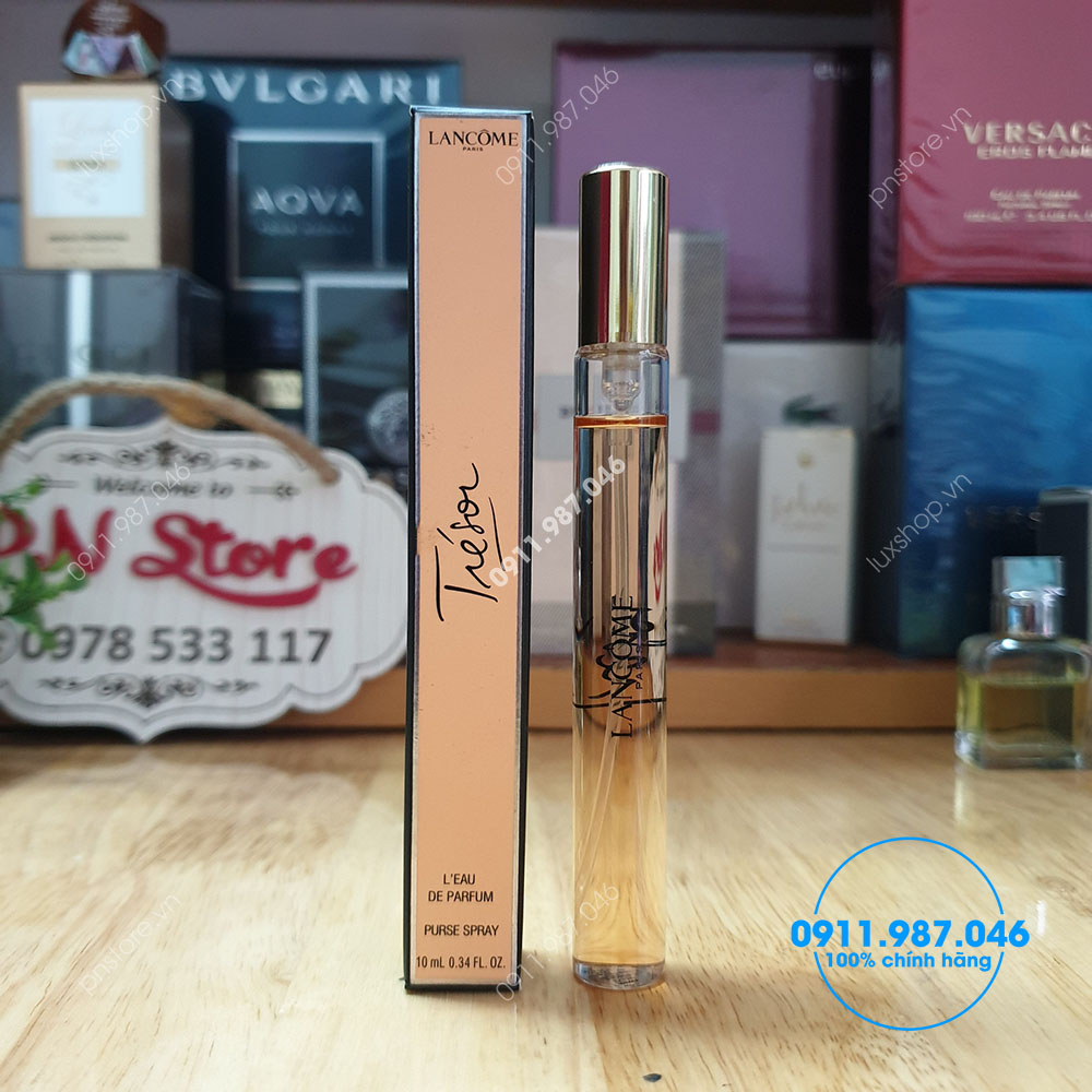 Nước hoa nữ Lancôme Tresor L'Eau De Parfum ống xịt 10ml chính hãng (Pháp) - L18580