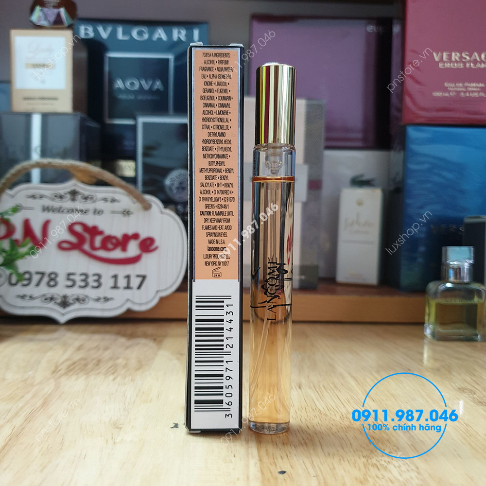 Nước hoa nữ Lancôme Tresor L'Eau De Parfum ống xịt 10ml chính hãng (Pháp) - L18580