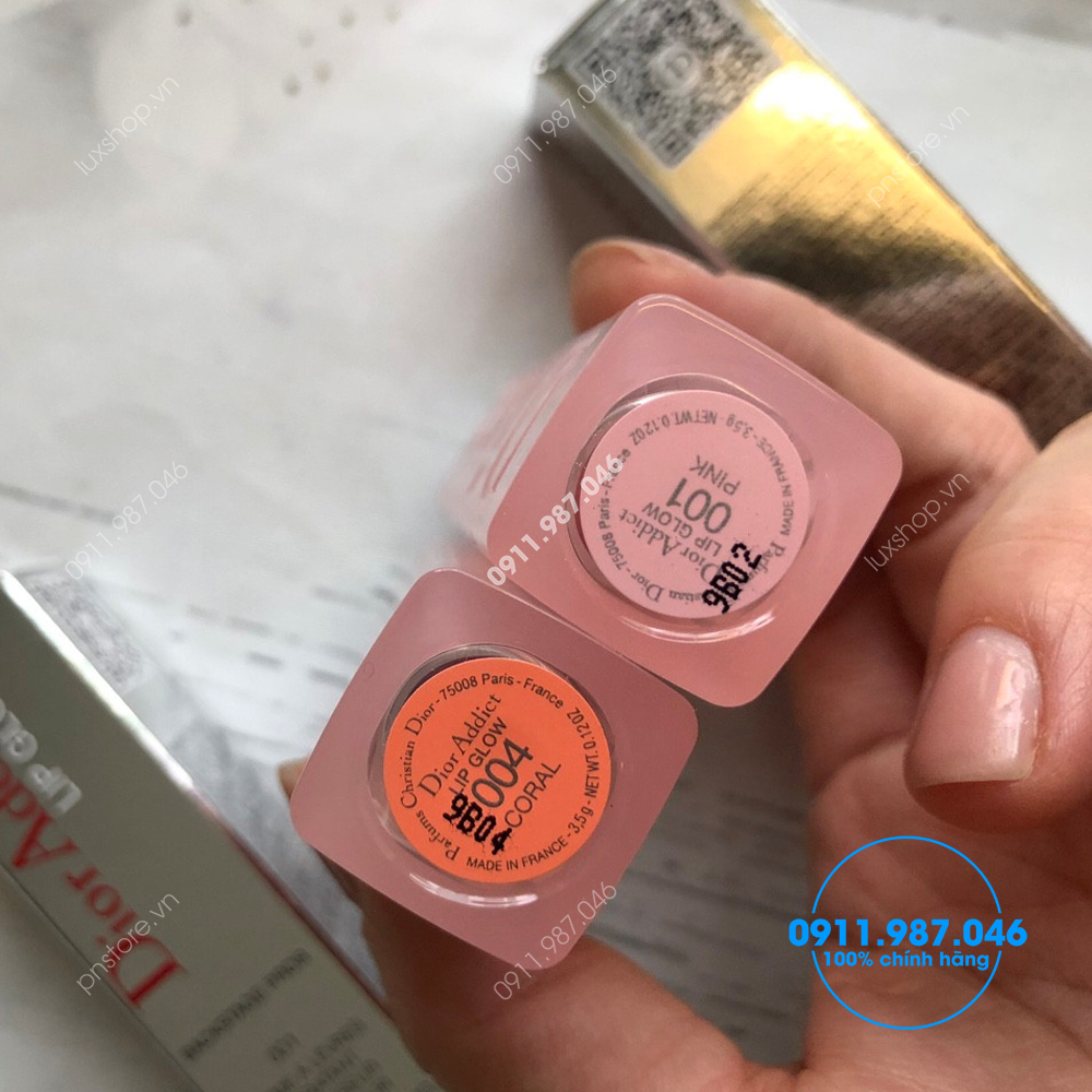 Son dưỡng môi Dior Addict Lip Glow Coral 004 3.5g màu cam chính hãng (Pháp)