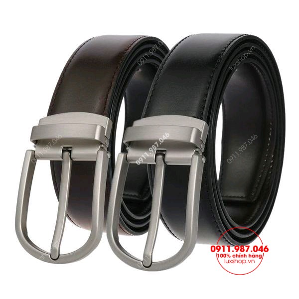 Thắt lưng nam da bò cao cấp đầu xám mờ - PN150