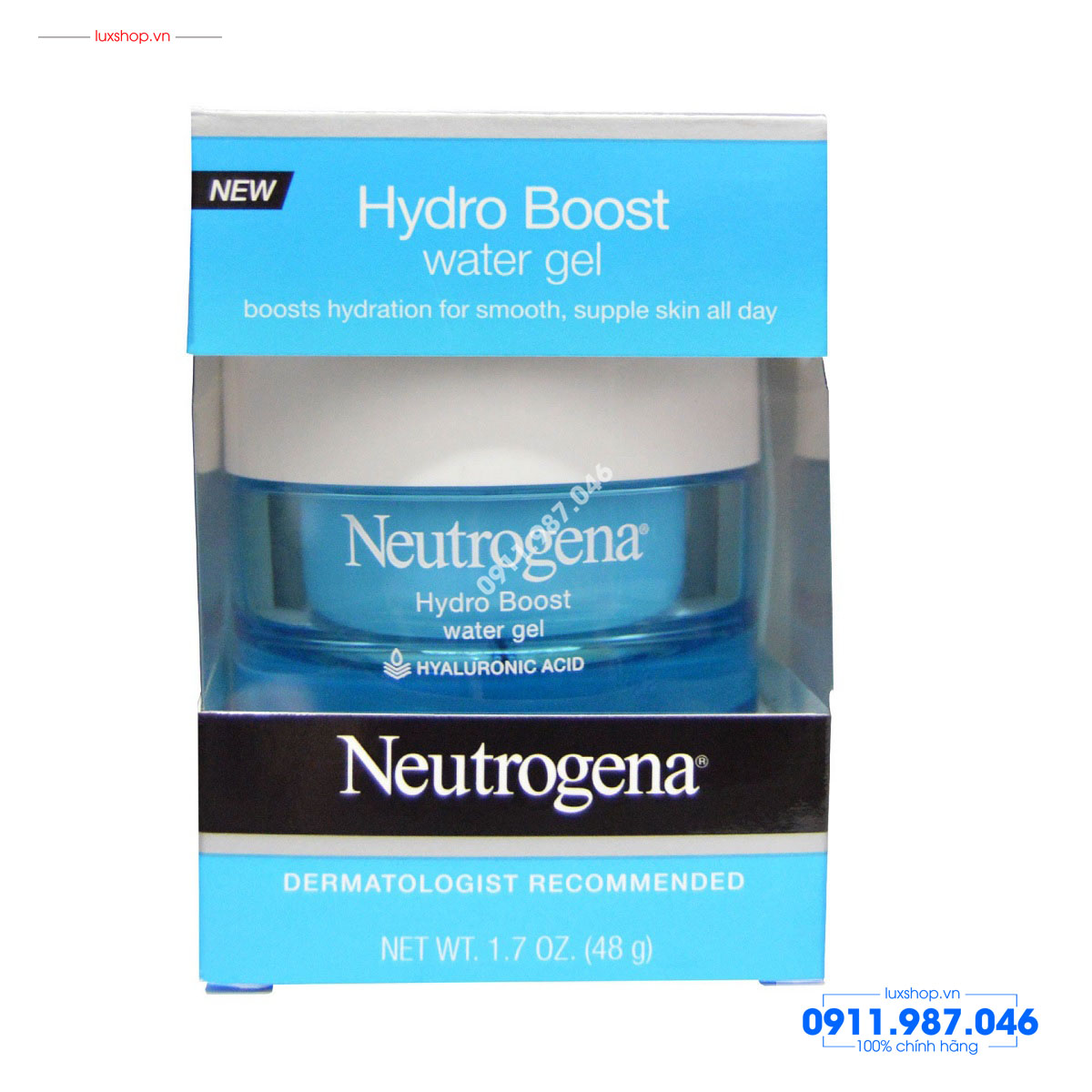 Kem dưỡng ẩm cấp nước cho da dầu mụn Neutrogena Hydro Boost Water gel 48ml chính hãng (Mỹ)