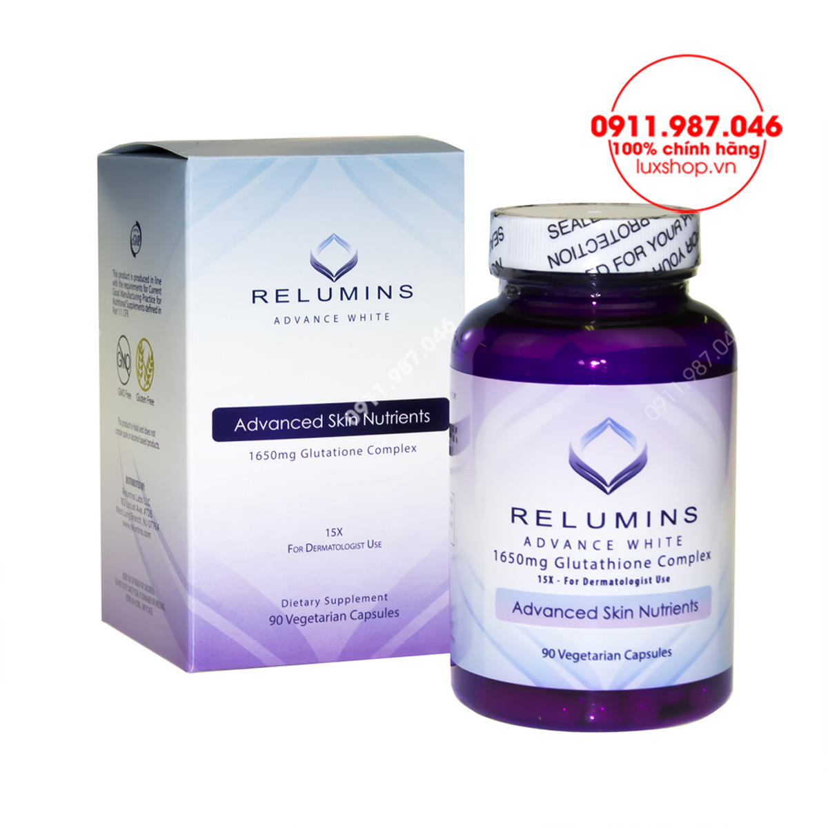 Viên uống trắng da Relumins Advance White 90 viên chính hãng (Mỹ)