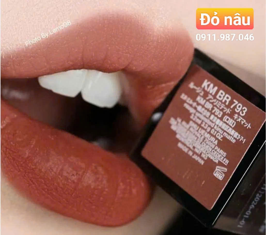 Son Shu Nhật màu 793 đỏ nâu chính hãng