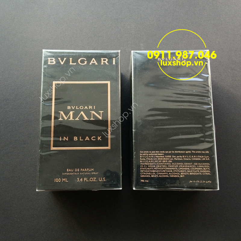 Nước hoa nam Bvlgari Man in black edp 100ml chính hãng (Ý)