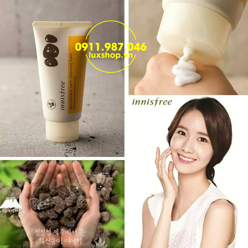 Sữa rửa mặt Innisfree Jeju Volcanic Pore Cleansing Foam 150ml - luxshop.vn