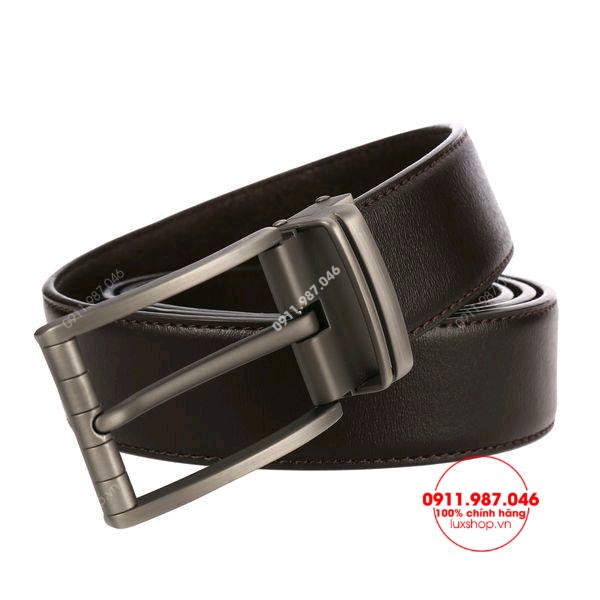 Thắt lưng nam da bò cao cấp đầu xám mờ - L150