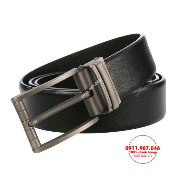 Thắt lưng nam da bò cao cấp đầu xám mờ - L150