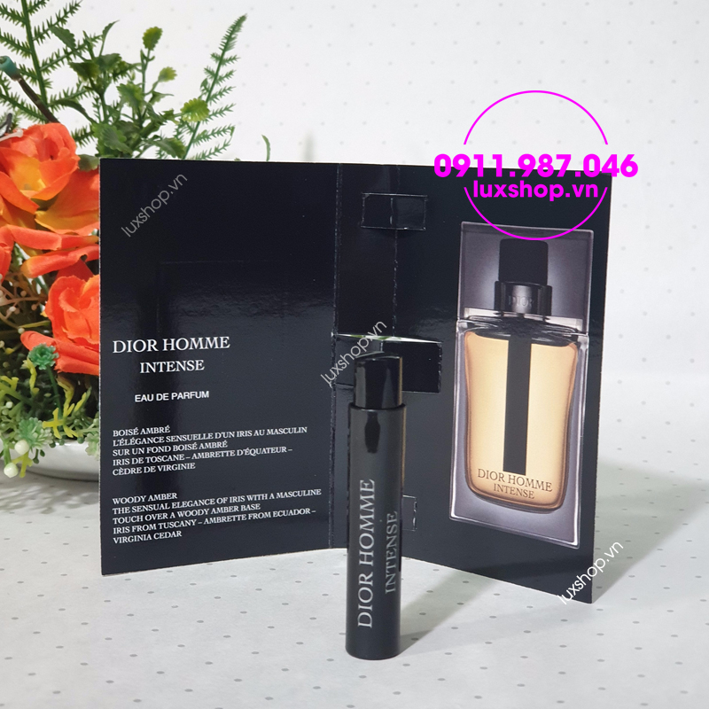 Vial nước hoa mini nam Dior Homme Intense edp 1ml - luxshop.vn