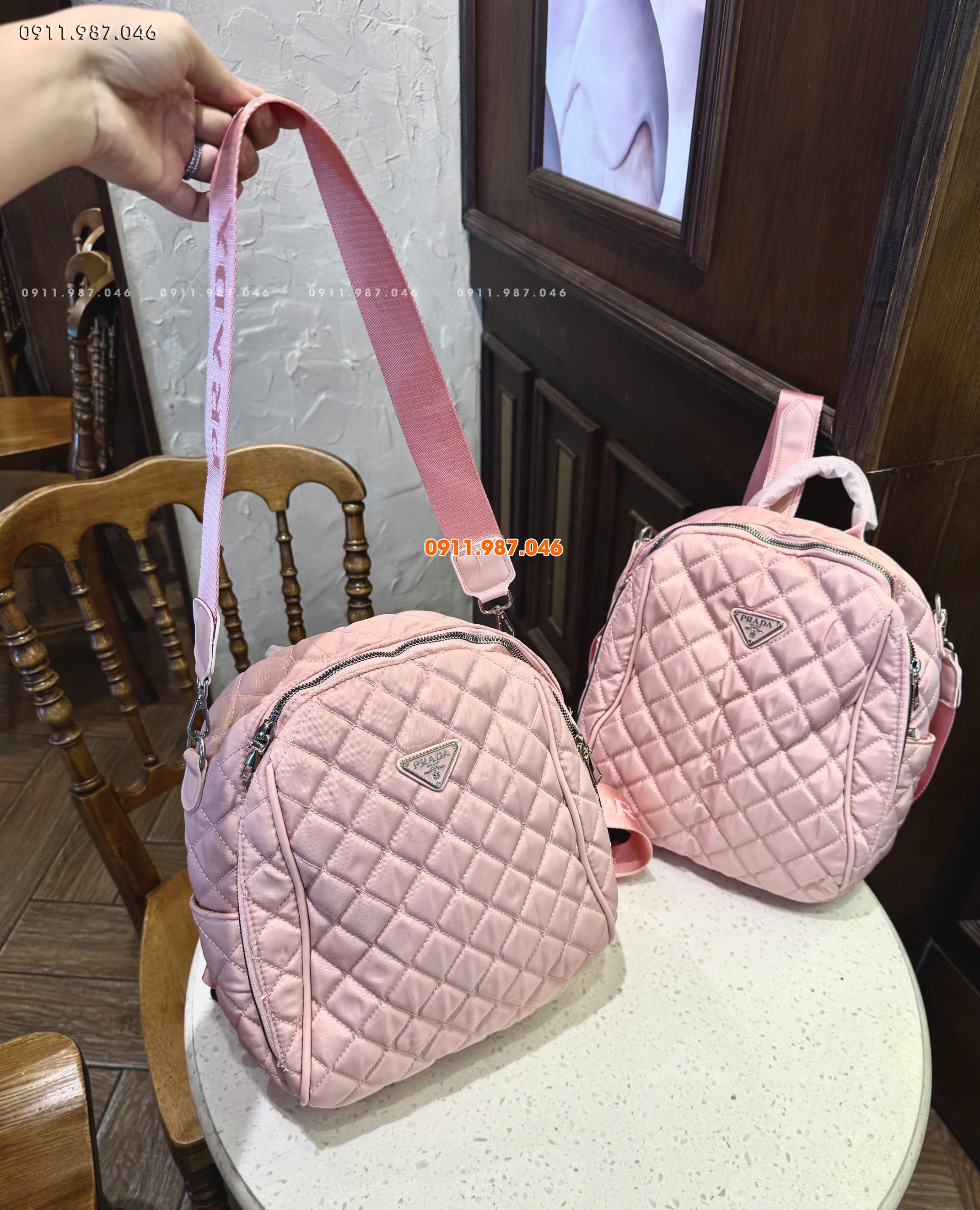 Ba lô nữ Prada đẹp chắc chắn chuẩn phom lót dày đẹp - TXN102239