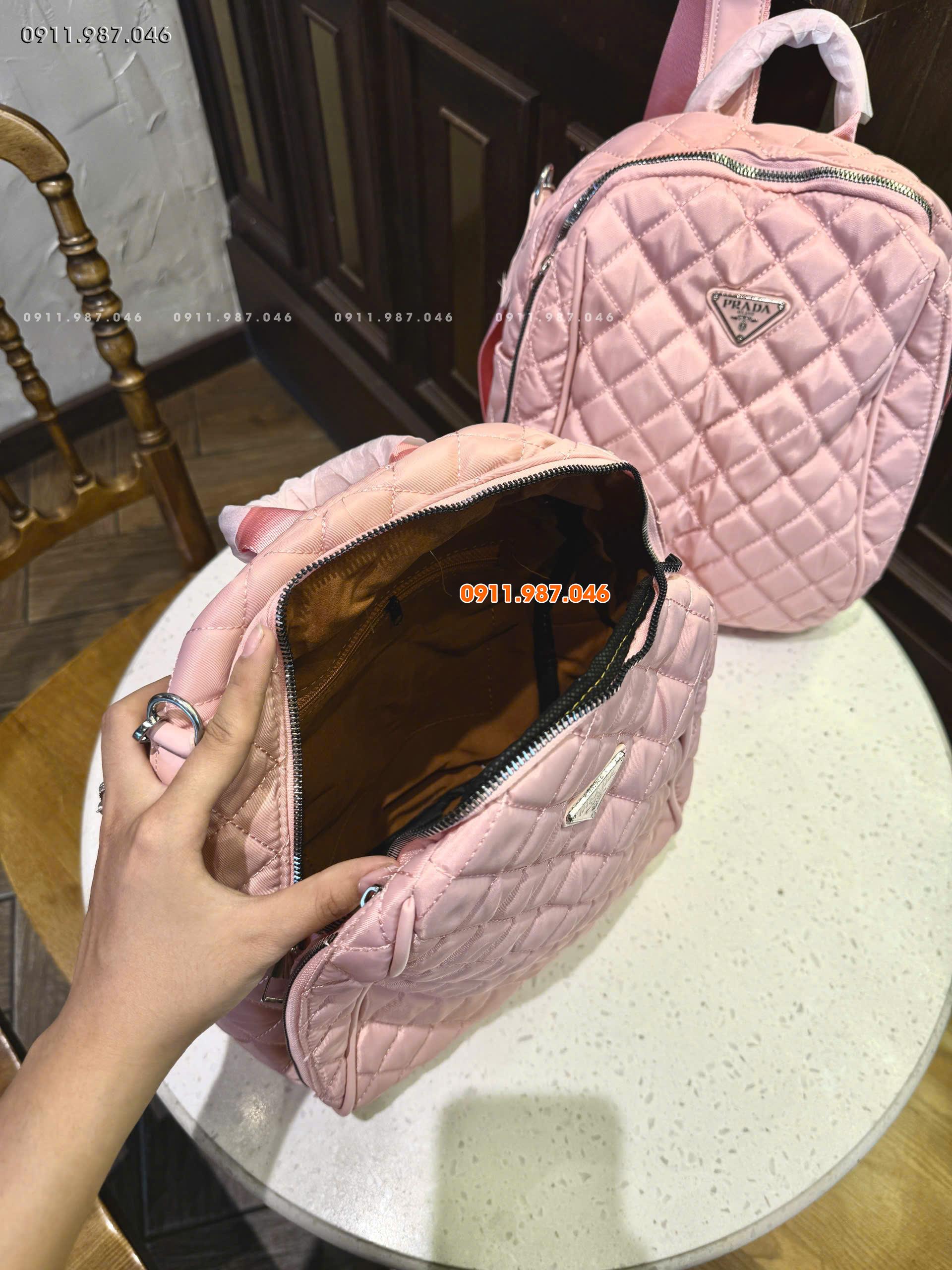 Ba lô nữ Prada đẹp chắc chắn chuẩn phom lót dày đẹp - TXN102239