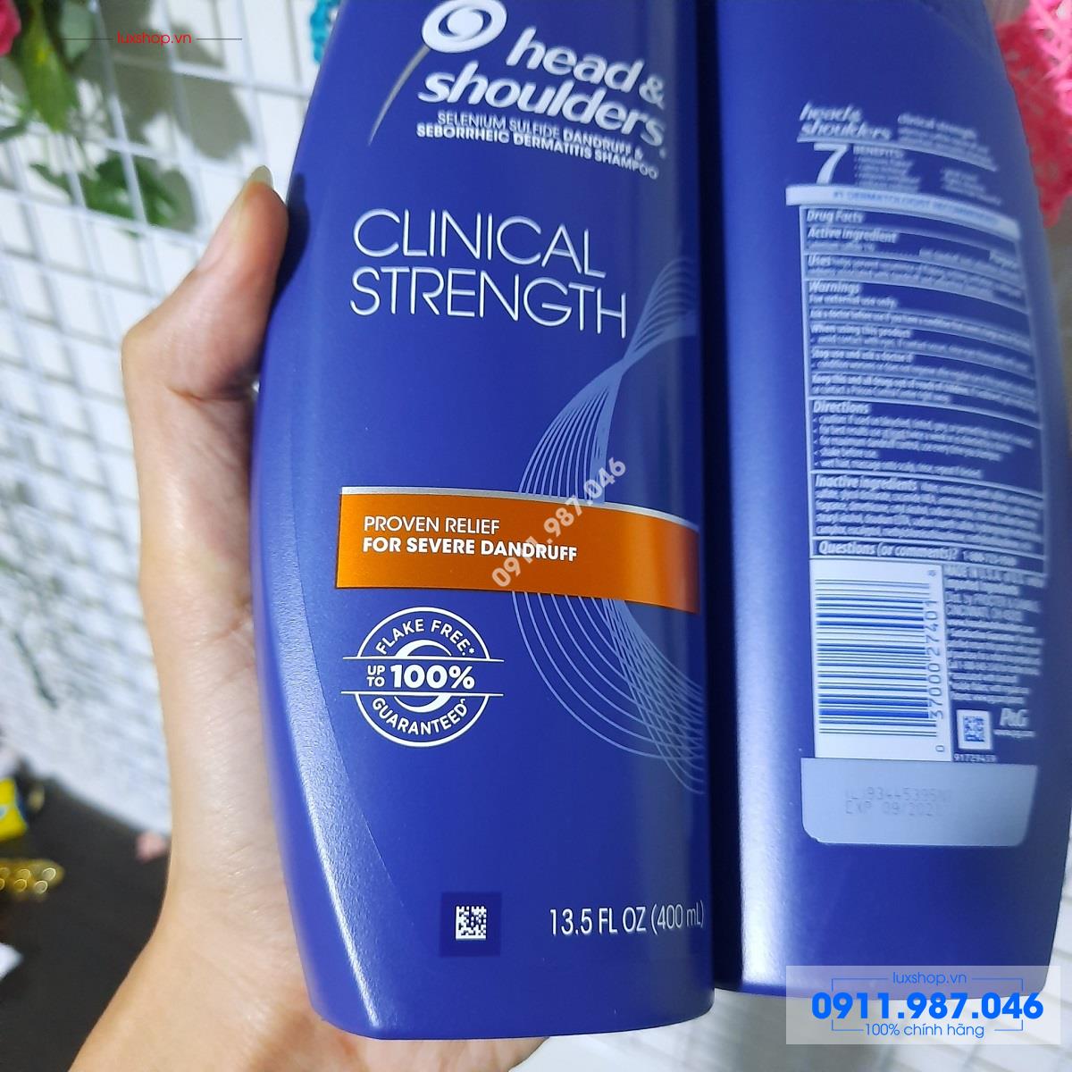 Dầu gội trị gàu & Viêm da đầu Head & Shoulders Max Strength 400ml chính hãng (Mỹ) - L61017