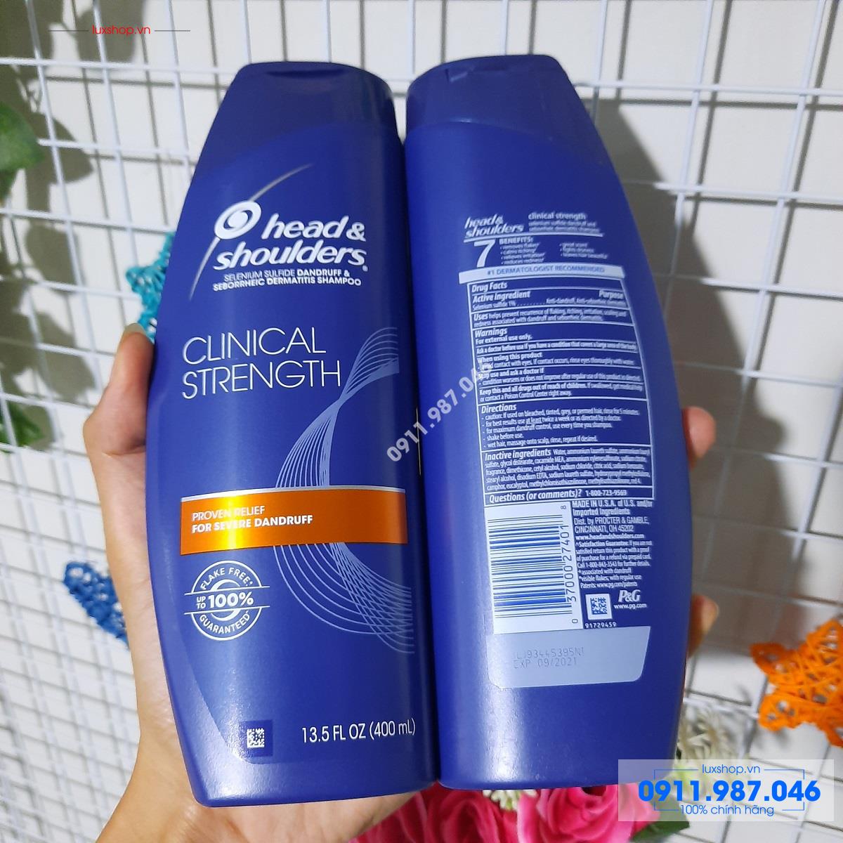 Dầu gội trị gàu & Viêm da đầu Head & Shoulders Max Strength 400ml chính hãng (Mỹ) - L61017