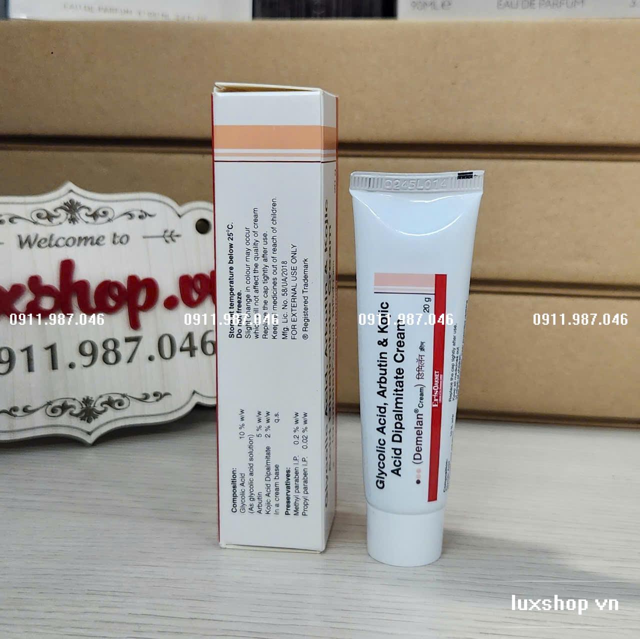 [4/2027] Kem Demelan cream 20g dưỡng trắng trị thâm nám chính hãng Ấn Độ - PN100178