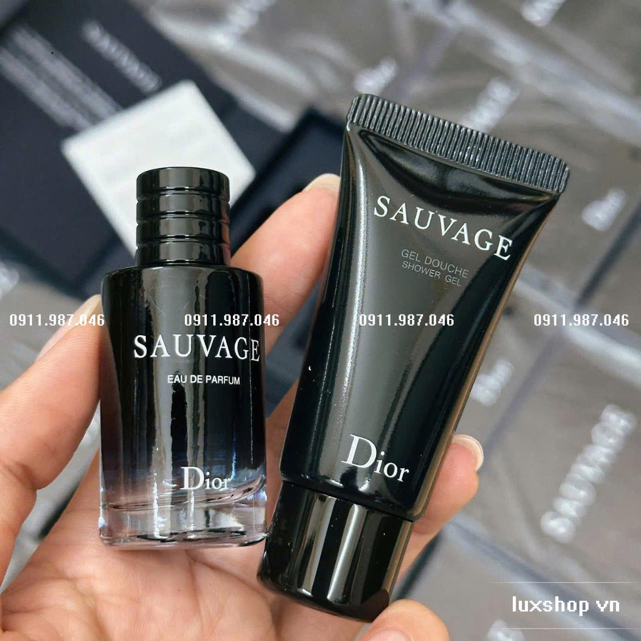 Set nước hoa Dior Sauvage EDP 10ml + Sữa tắm 20ml chính hãng (Pháp) - LS59317