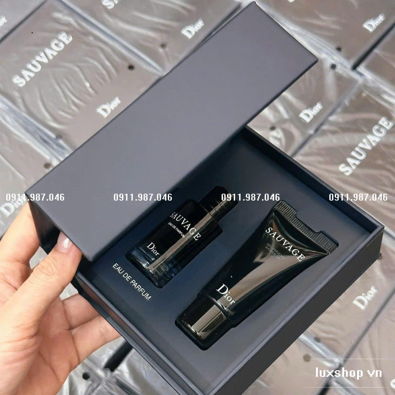 Set nước hoa Dior Sauvage EDP 10ml + Sữa tắm 20ml chính hãng (Pháp) - LS59317