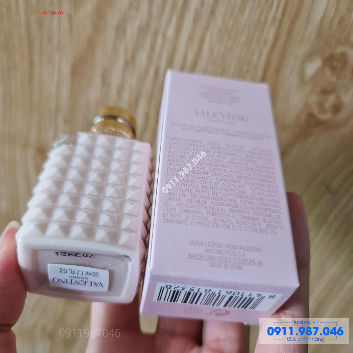 Lotion dưỡng thể body Valentino Donna 50ml chính hãng (Made in Spain)