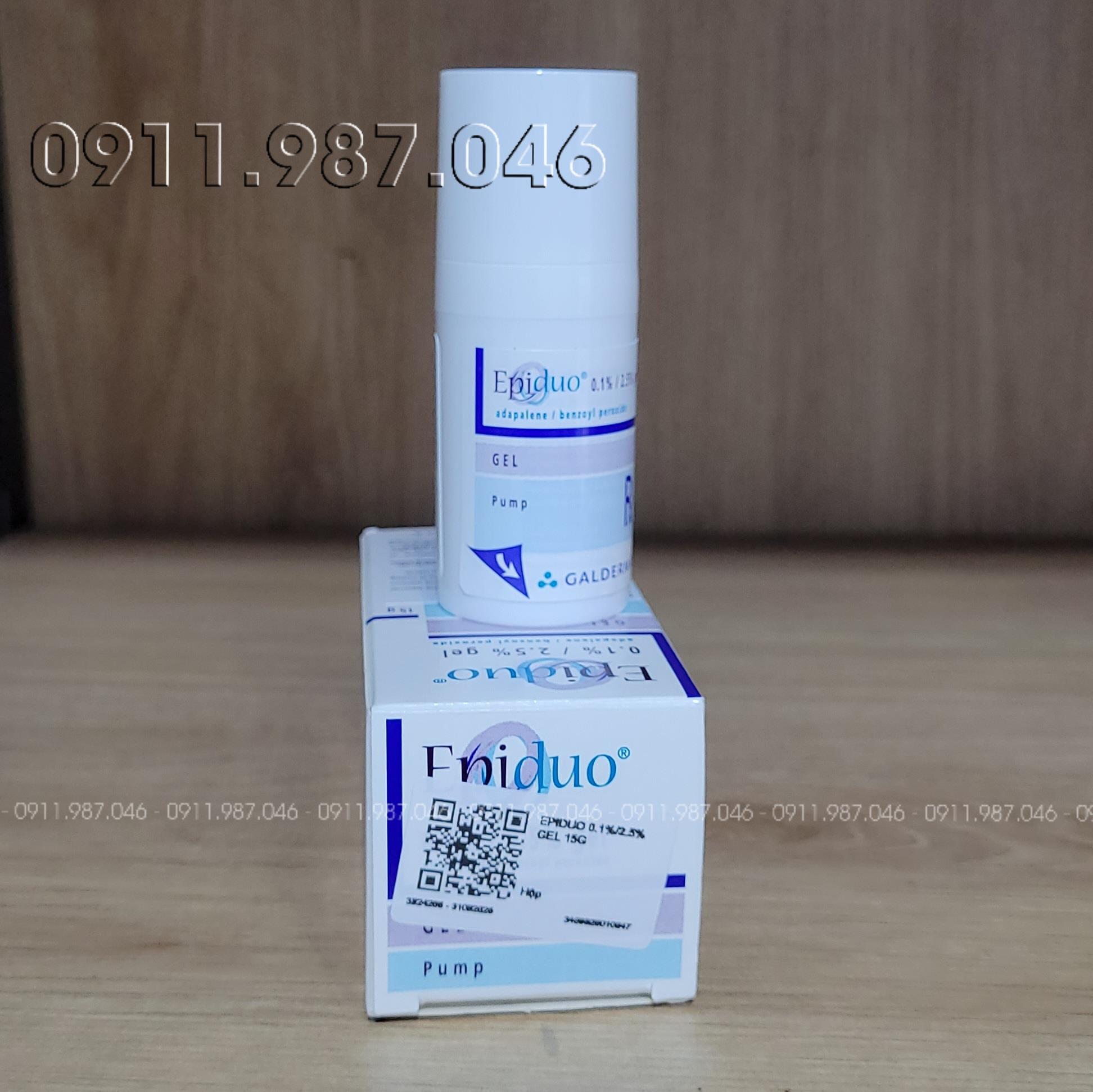 [8/2025] Thuốc trị mụn Epiduo 15g gel chính hãng - PN99886