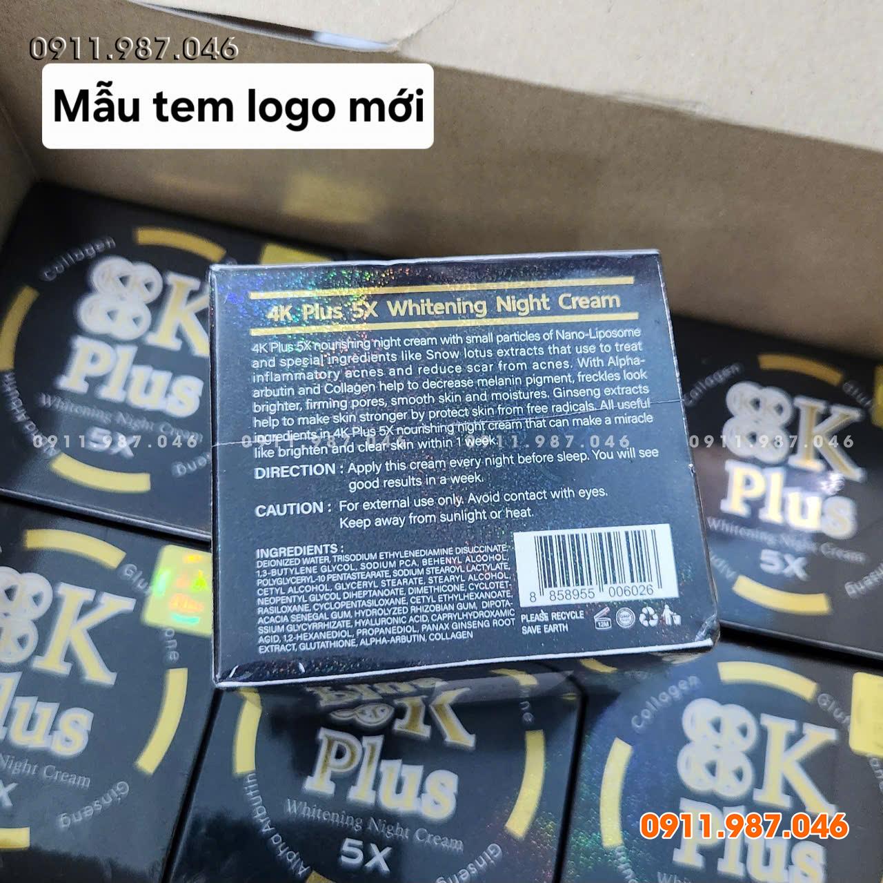 Kem 4K Plus 5X tem logo mới chính hãng Thái Lan - LS102272