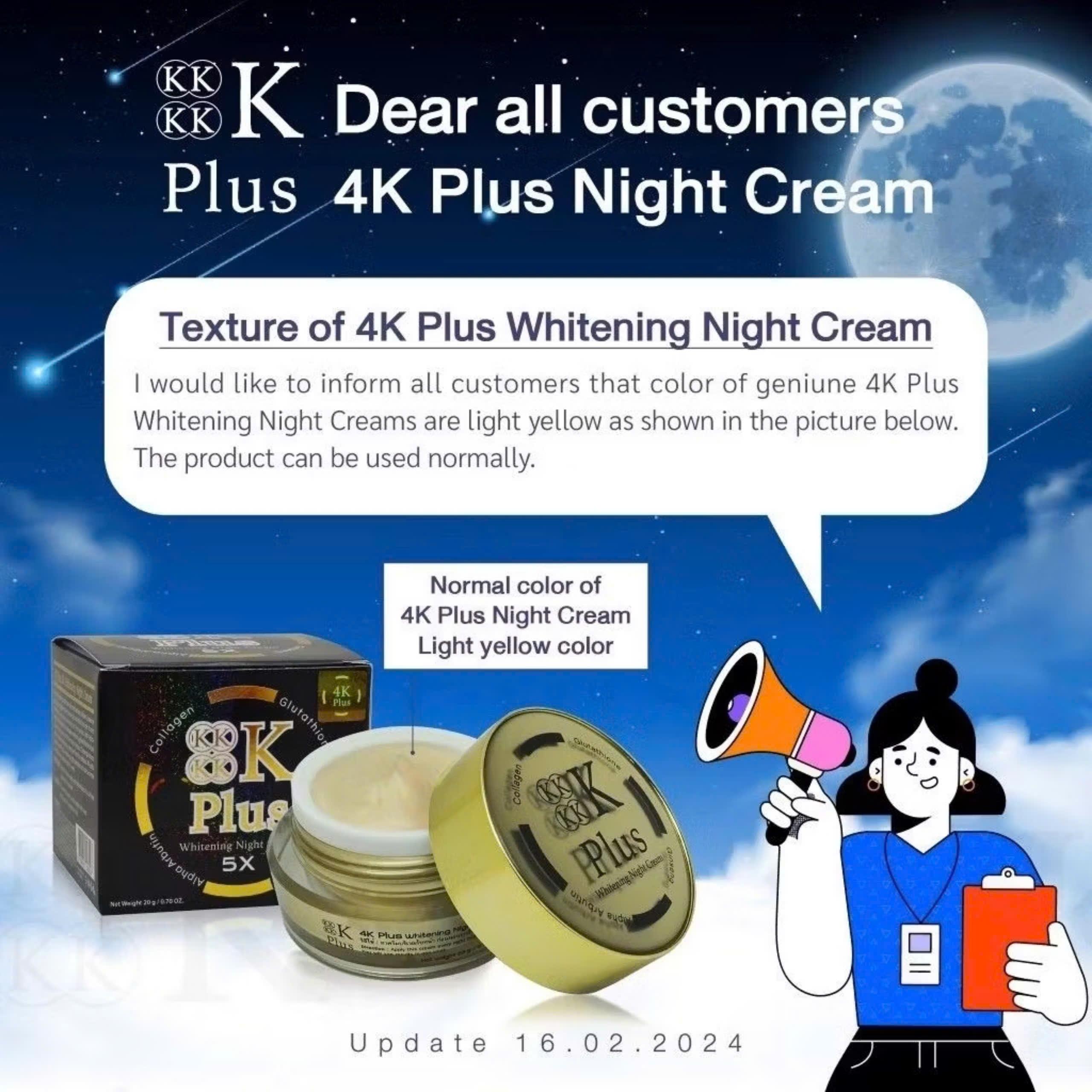 Kem 4K Plus 5X tem logo mới chính hãng Thái Lan - LS102272