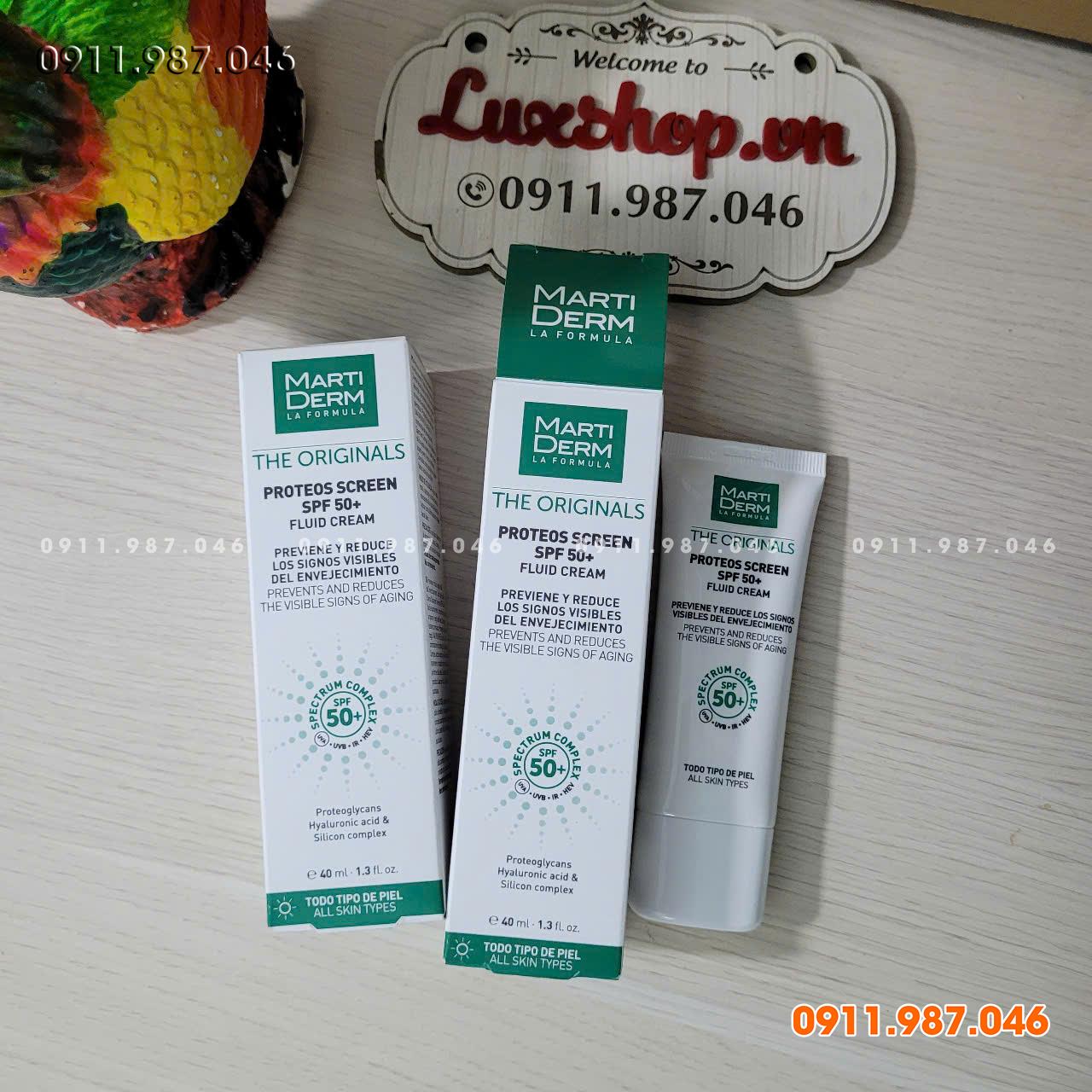 Kem chống nắng phổ rộng Martiderm SPF50+ Fluid Cream 40ml chính hãng - LX102246