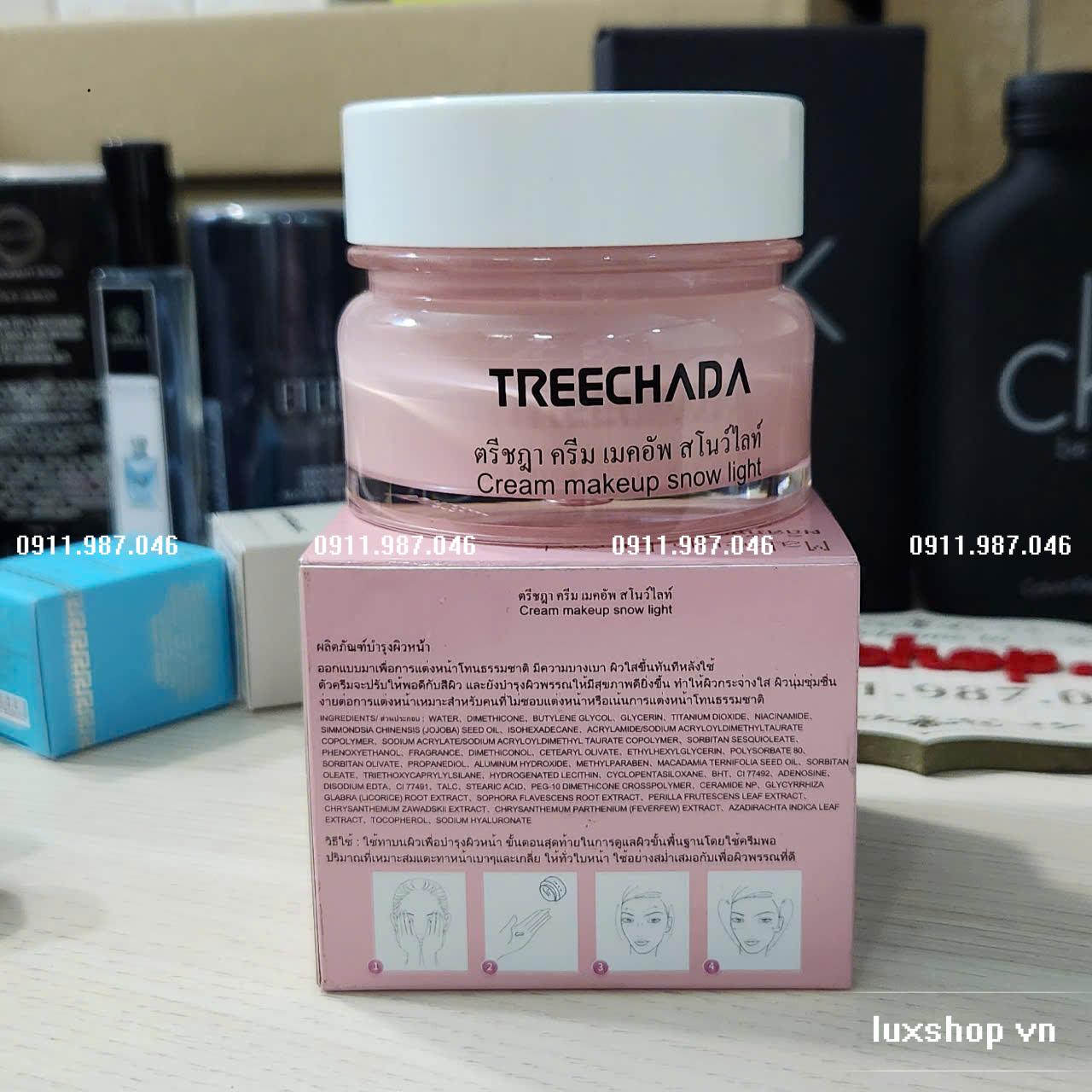 [5/2027] Kem dưỡng da trang điểm đa năng Treechada 3 trong 1 chính hãng - PN99954