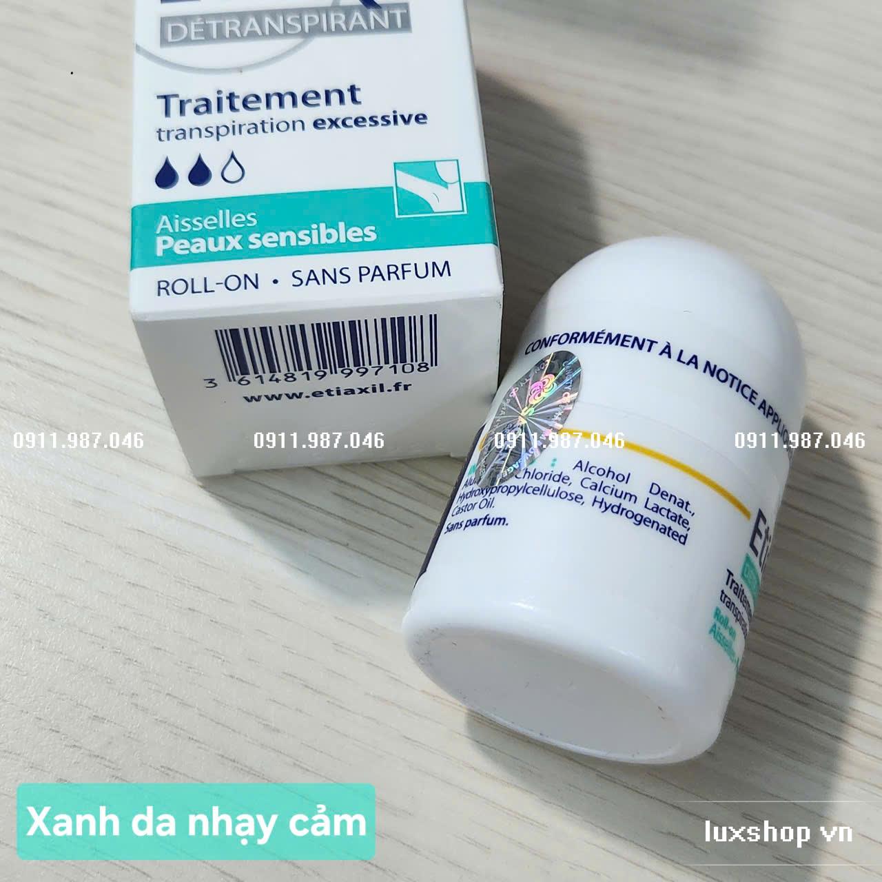 Lăn khử mùi Etiaxil màu xanh/đỏ chính hãng (Pháp) - PN10172