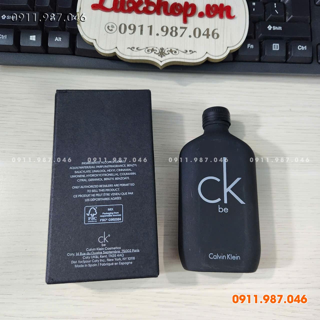 [Vỏ xấu ruột đẹp] Nước hoa CK BE đen EDT 100ml chính hãng - LX98577