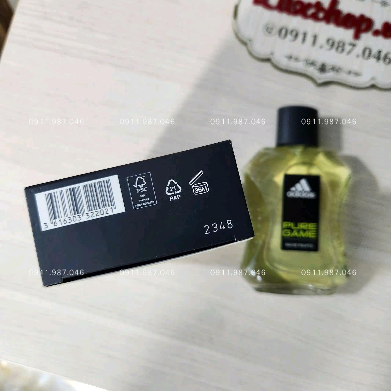 [Mới] Nước hoa nam Adidas Pure Game EDT 100ml chính hãng - PN102124