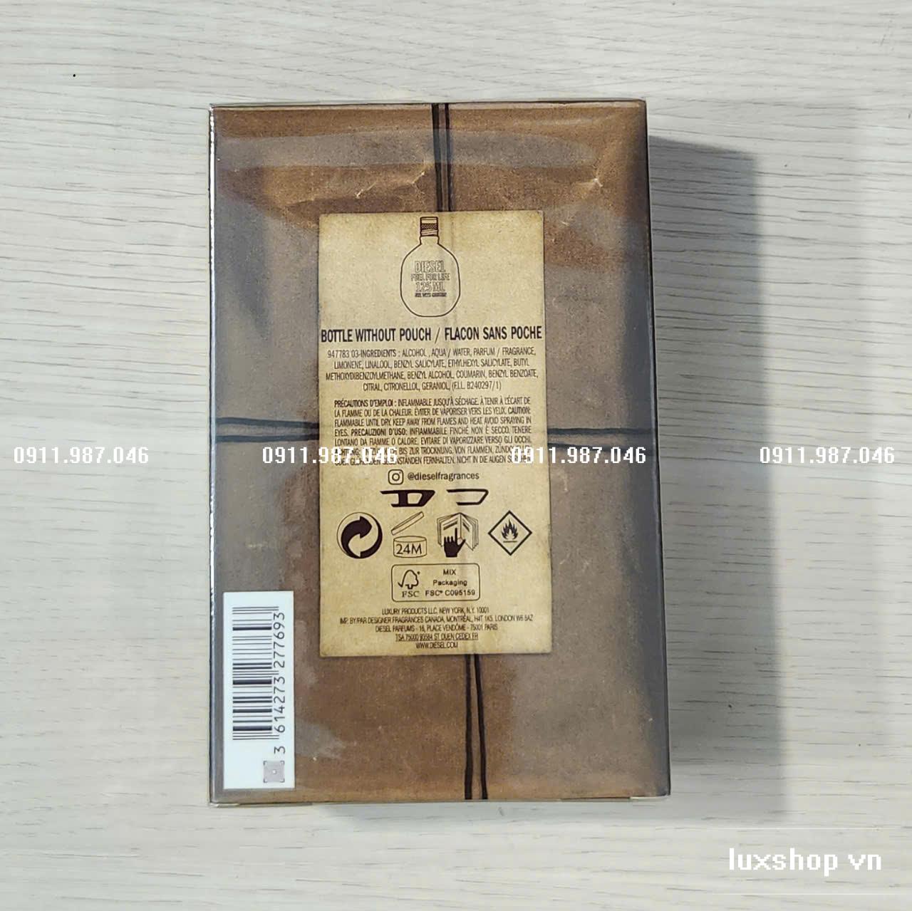 Nước hoa nam Diesel Fuel For Life Pour Homme EDT 125ml chính hãng - PN100047