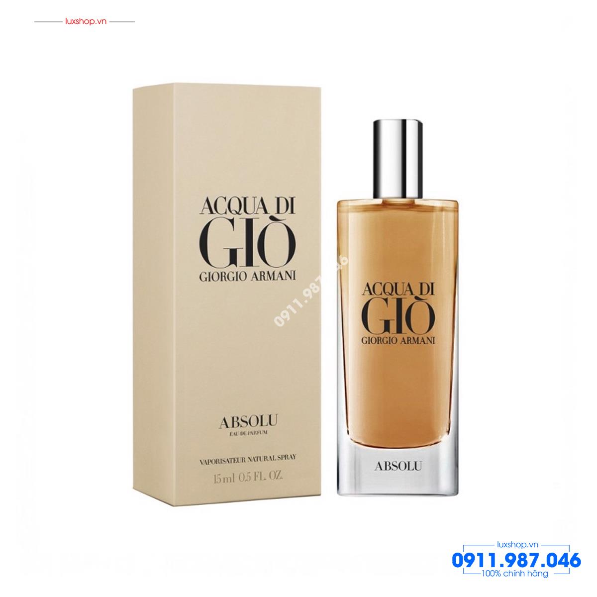 Nước hoa nam Giorgio Armani Acqua di Gio Absolu EDP 15ml chính hãng (Ý)