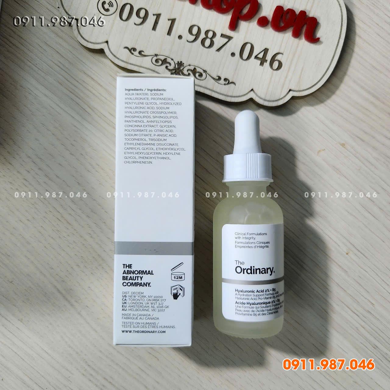 [Nâng cấp mới 2024] Serum cấp ẩm phục hồi Ordinary HA 2% + B5 30ml/60ml chính hãng - LX102200