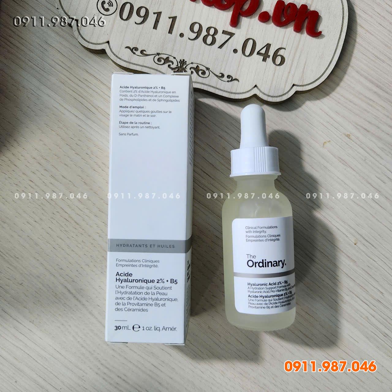[Nâng cấp mới 2024] Serum cấp ẩm phục hồi Ordinary HA 2% + B5 30ml/60ml chính hãng - LX102200