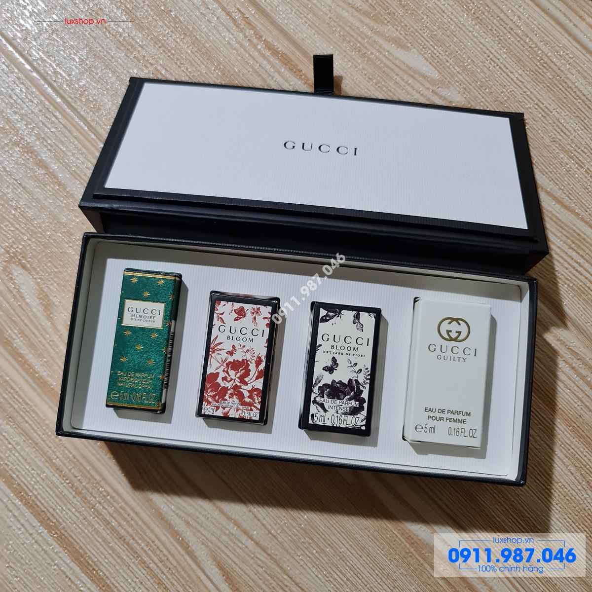 Set Gucci Beauty Miniatures 4 chai mini EDP 5ml for Women cho nữ (Mẫu mới) - L101970