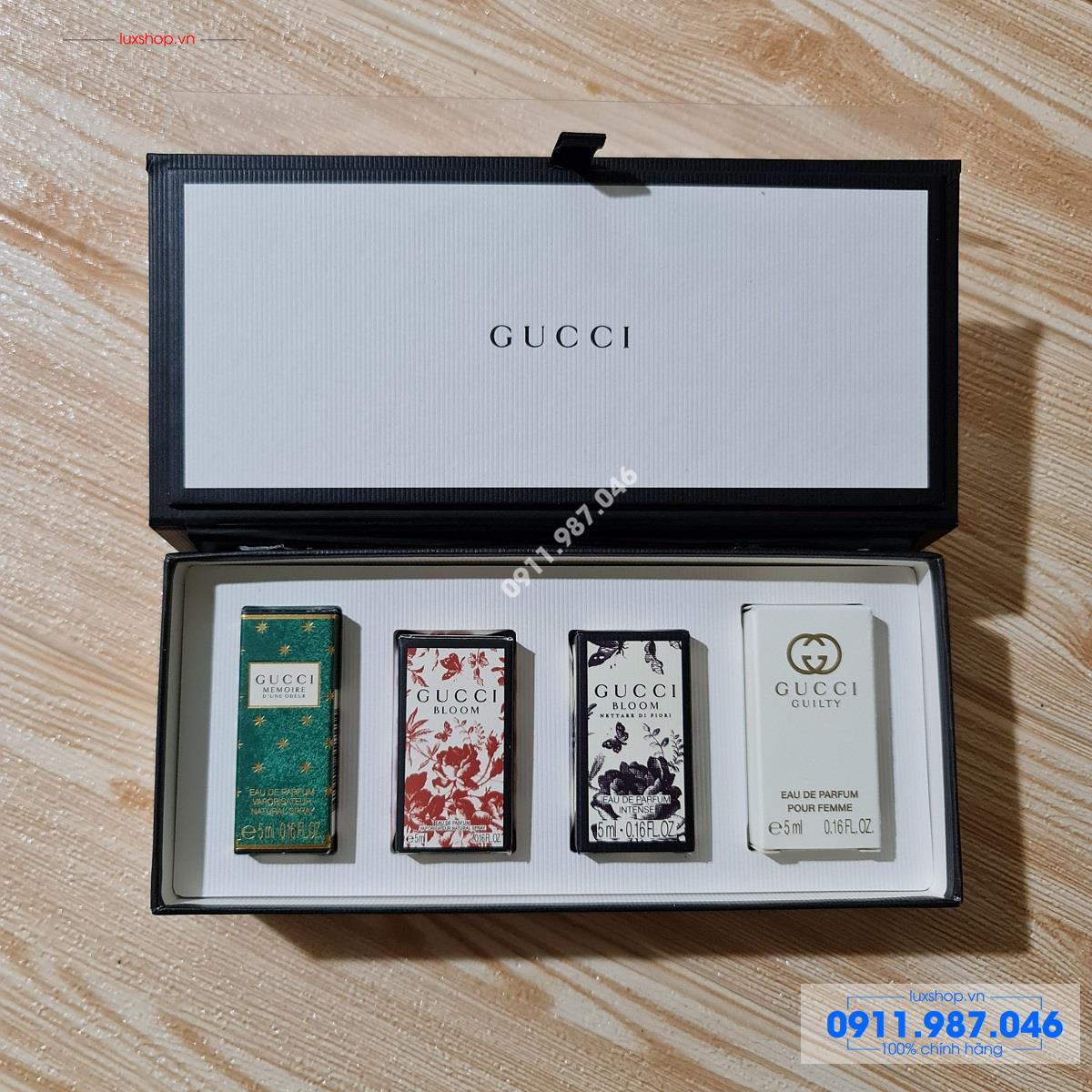 Set Gucci Beauty Miniatures 4 chai mini EDP 5ml for Women cho nữ (Mẫu mới) - L101970