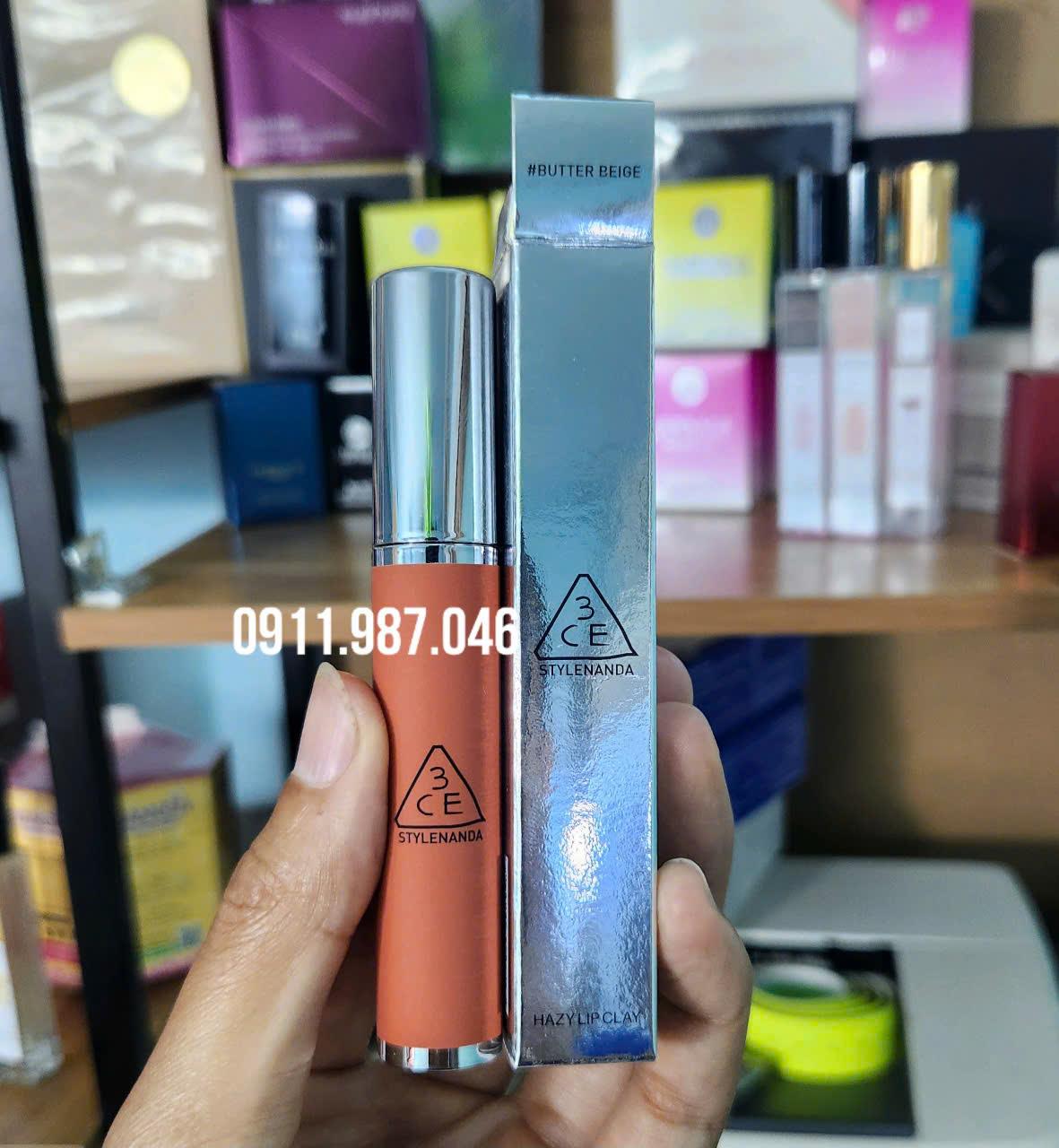 Son kem lì 3CE Butter Beige màu cam gạch (dòng Hazy lip 2023) chính hãng - LX102229