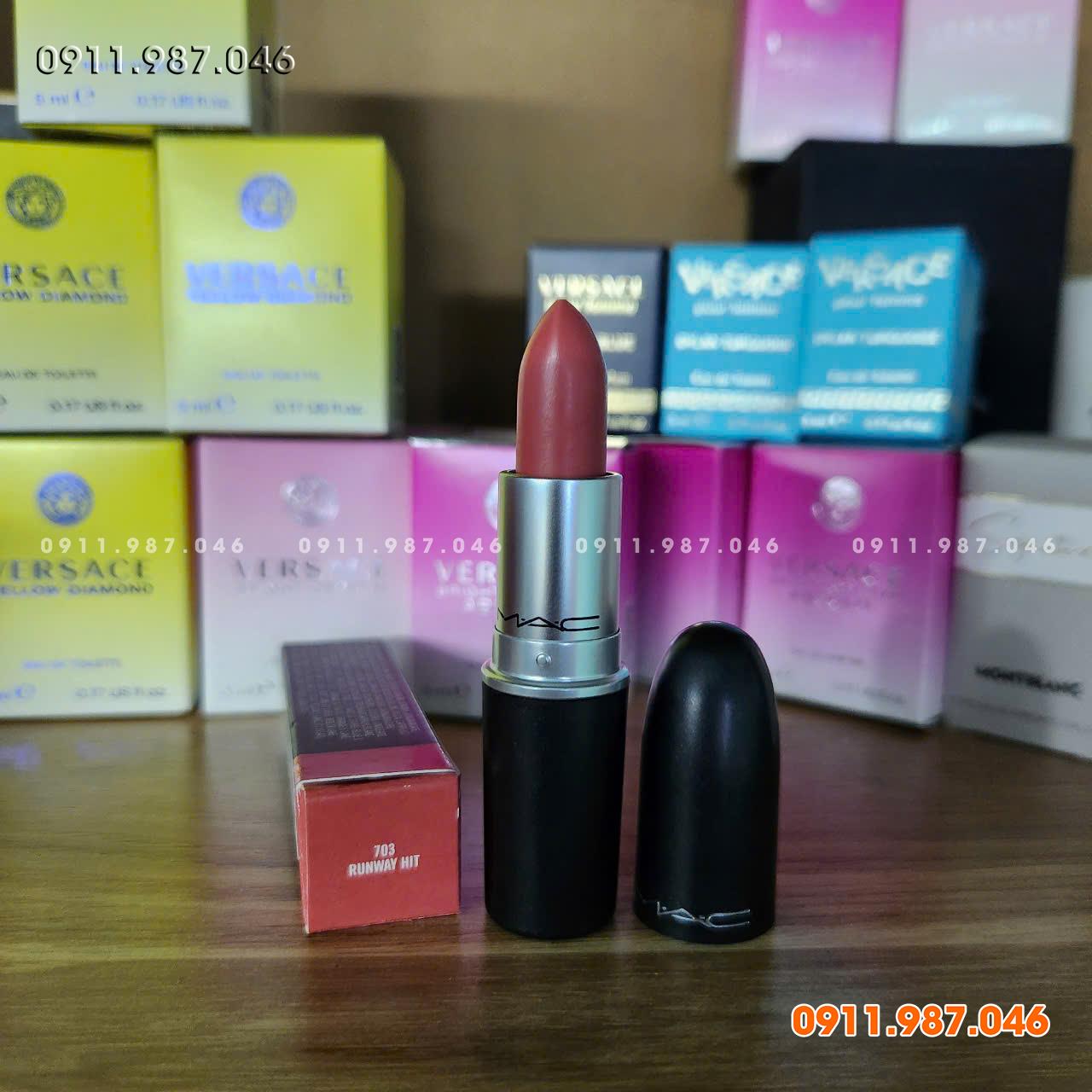 [Fullbox] Son MAC 703 Runway Hit màu hồng cam nude chính hãng - LX102227