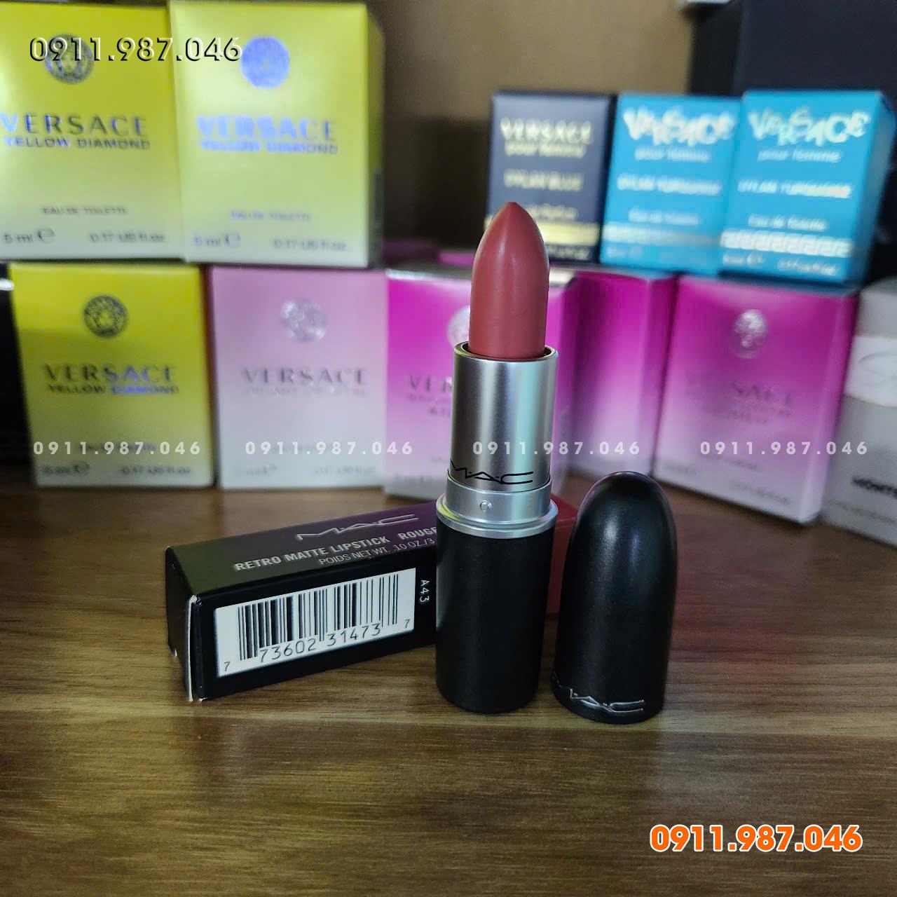 [Fullbox] Son MAC 703 Runway Hit màu hồng cam nude chính hãng - LX102227
