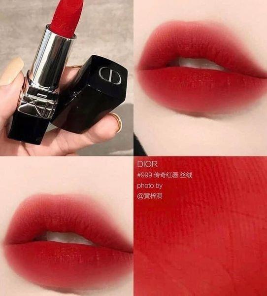 Son môi Dior 999 Matte 3.5g màu đỏ tươi chính hãng Pháp (Vỏ đen) - L101958