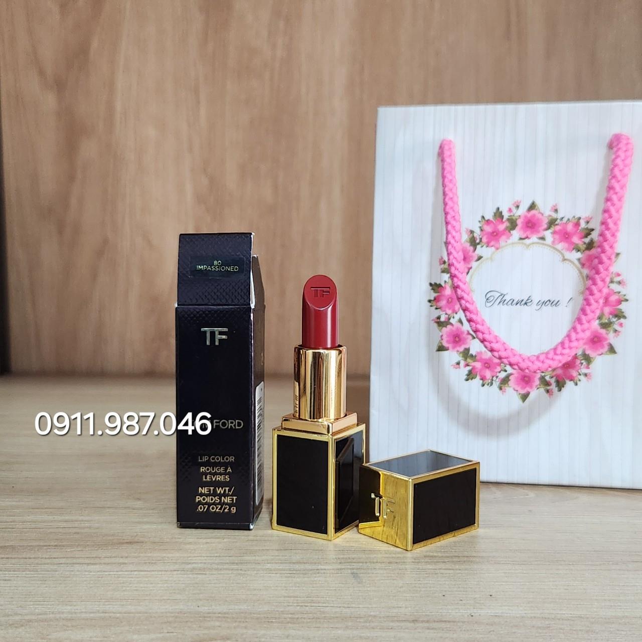 [Mini] Son Tom Ford 80 Impassioned đỏ Cherry chính hãng - PN156178