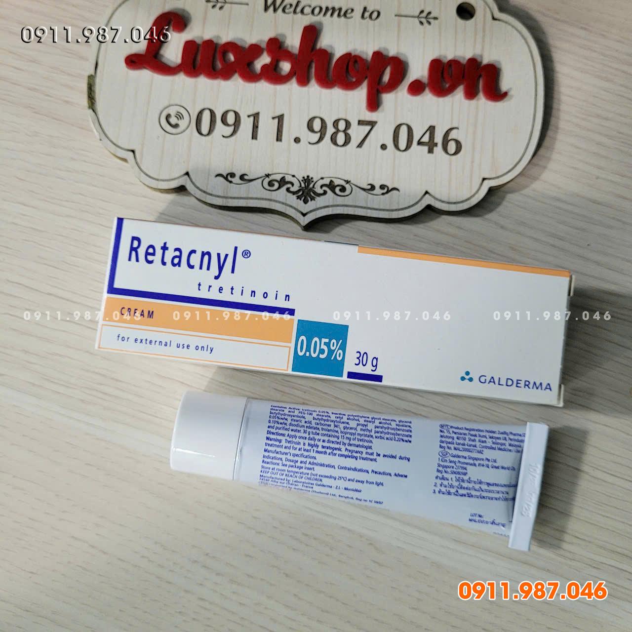 [30g - Date 5/2027] Kem Retacnyl Tretinoin 0.05% Galderma chính hãng (Pháp) - LX101993