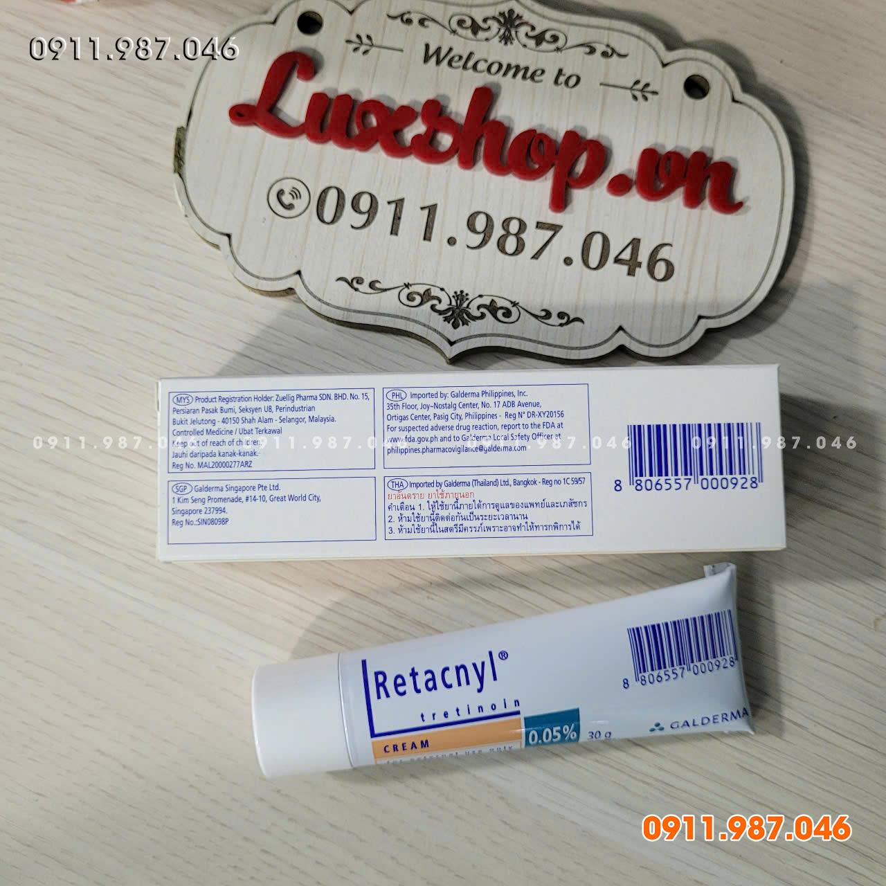 [30g - Date 5/2027] Kem Retacnyl Tretinoin 0.05% Galderma chính hãng (Pháp) - LX101993