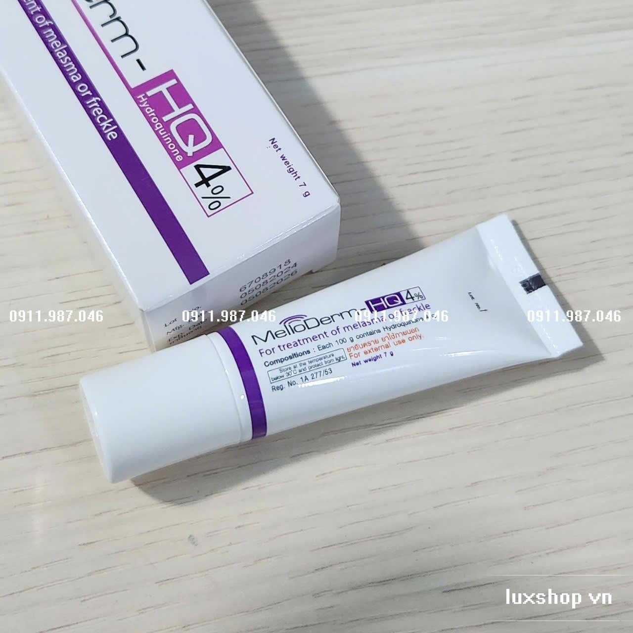 Thuốc MelloDerm HQ 4% chuyên điều trị nám tàn nhang đồi mồi chính hãng (Thái Lan)
